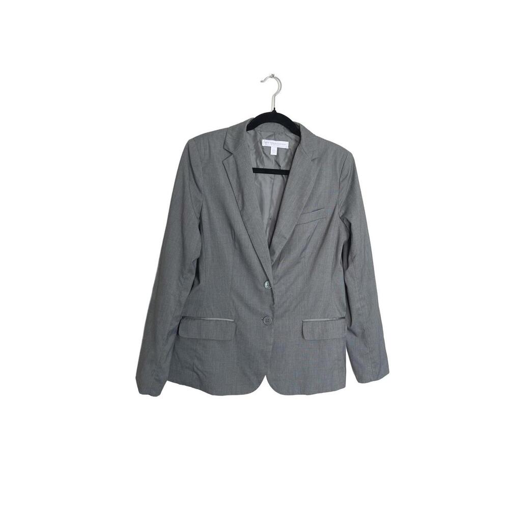 New York & Company Women's Size 10 Stretch Gray Blazer |Corpcore Dark Academia